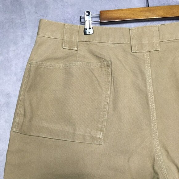 Blaklader Mens Cargo Work Pants size 42x32 Brown Thick‎ Canvas Pockets Trades - Picture 15 of 16